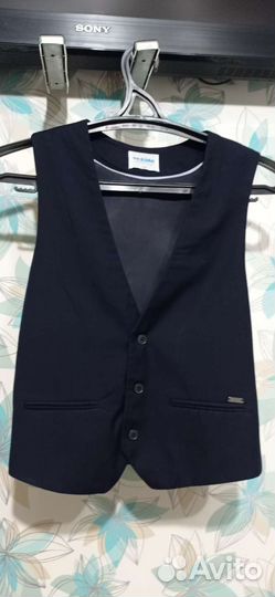 Жилет тёмно-синий