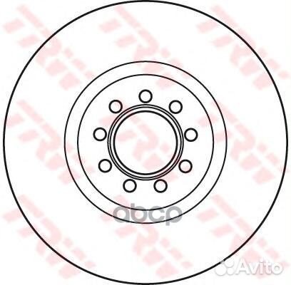 Диск тормозной iveco daily III 06- передний вен