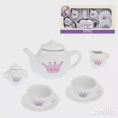 Н-р фарфоровой посуды Корона 9пр 453016