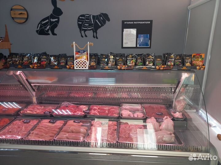 Мясной магазин, чистыми 200к