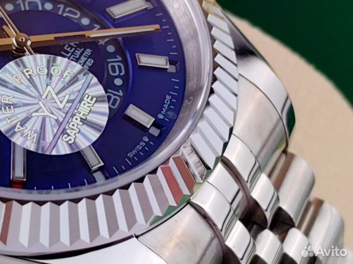 Часы мужские Rolex sky dweller blue