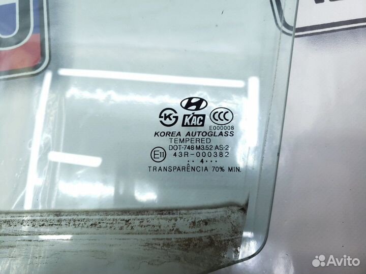 Стекло двери передней левой Hyundai Tucson JM200