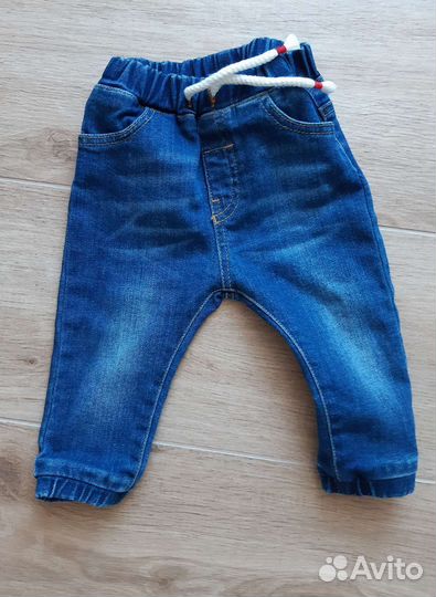 Джинсы, толстовка 68-74