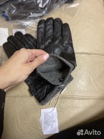 Новые мужские перчатки кожа натур