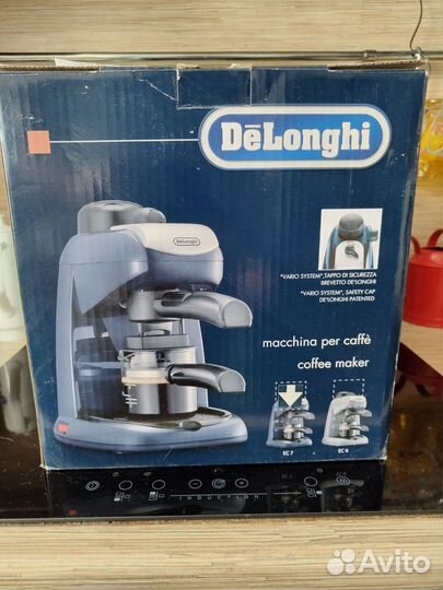 Кофеварка рожковая delonghi EC7, в хорошем сост