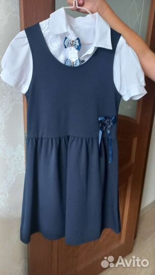 Школьная форма для девочки 134 140 синяя