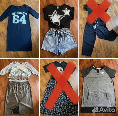 Платья, юбки, футболки, шорты 48 50 52