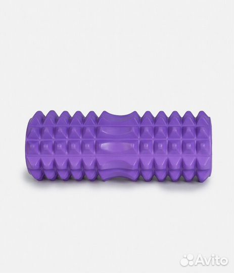 Ролик массажный для фитнеса и йоги сдвоенный
