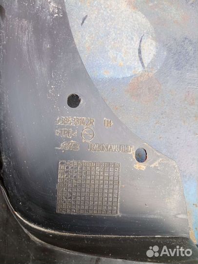 Брызговик duster левый