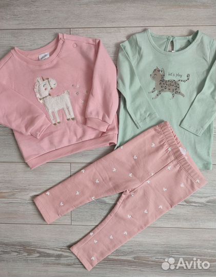 Пакет одежды для девочки 80-86