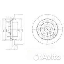 Диск тормозной вентилируемый, полный Delphi BG4031