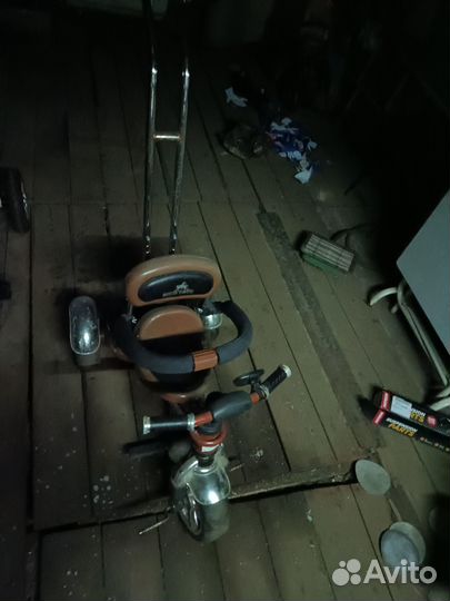 Детский велосипед трость