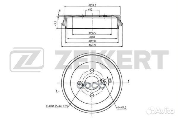 Барабан тормозной Toyota Yaris (P10) 99, Yaris