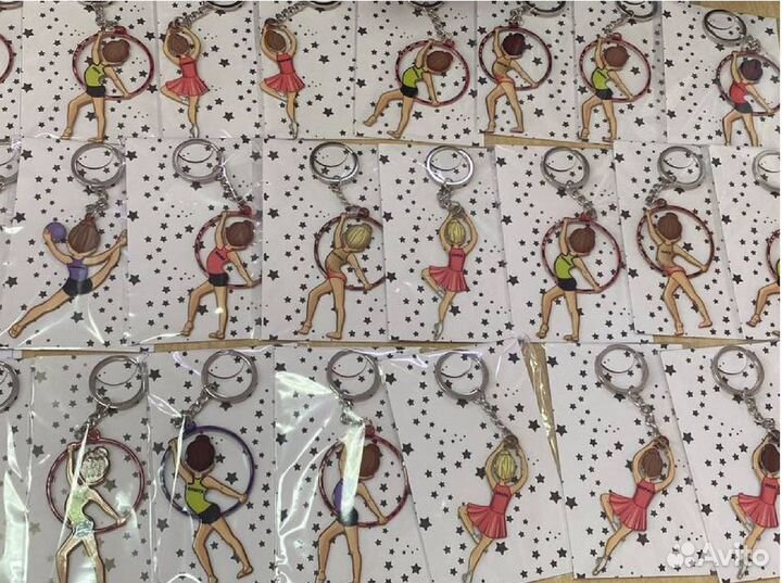 Именные брелоки для гимнасток, гимнастика