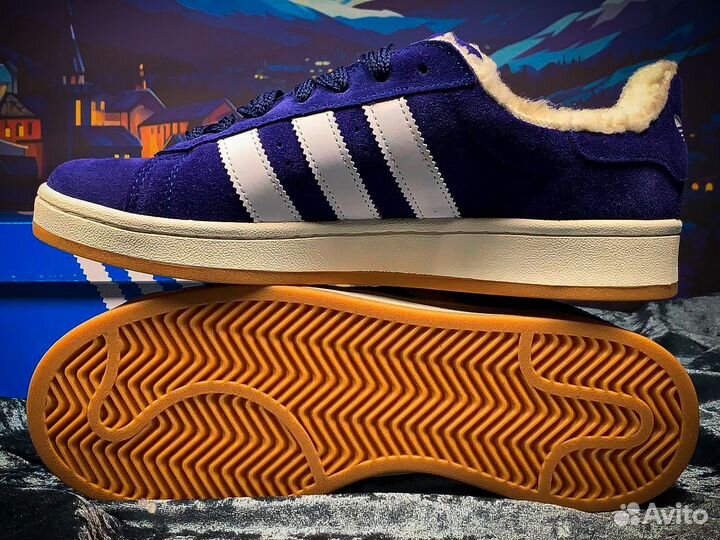 Кроссовки зимние adidas campus