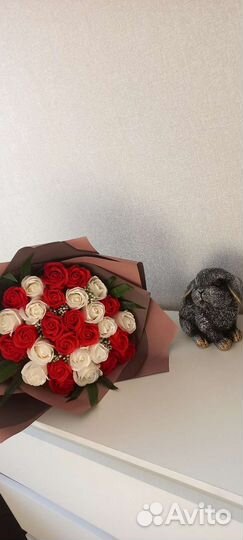 Букет из мыльных роз