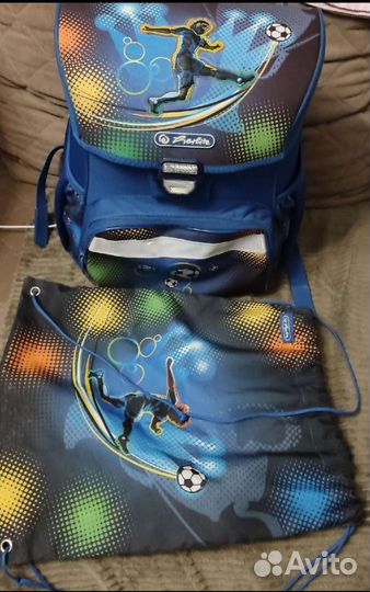 Рюкзак школьный herlitz для мальчика+ сумка