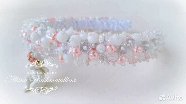 Ободок для волос ручной работы