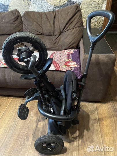 Детский велосипед с ручкой складной