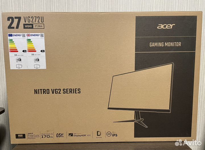 Игровой Монитор Acer Nitro VG272U upbmiipx 27