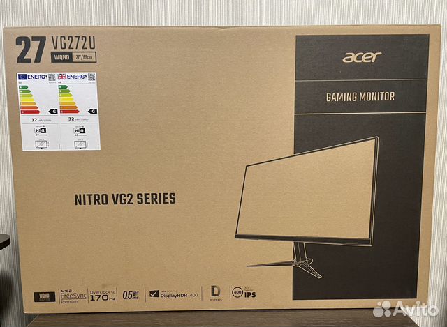 Игровой Монитор Acer Nitro VG272U upbmiipx 27
