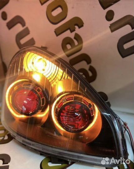 Фары Приора 4 линзы с 