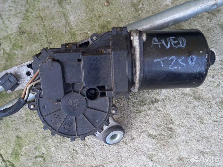 Chevrolet aveo т250- моторчик трапеции дворников
