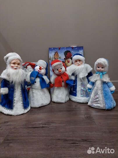 Дед мороз, снегурочка, снеговик