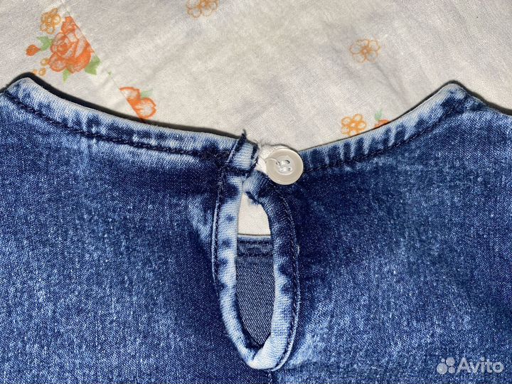 Джинсовый сарафан для девочки 92р