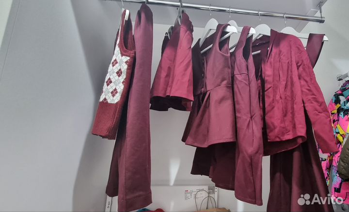 Школьная форма бордовая 1 класс размер 122