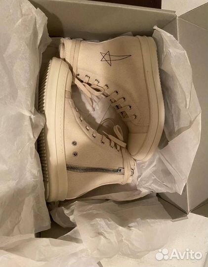 Rick Owens Wmns drkshdw Fogachine Pentagram milk