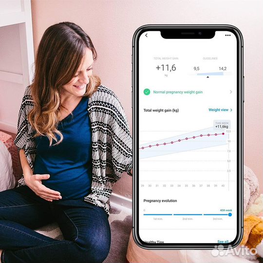 Умные весы Withings Body Scale WiFi WBS06 черные