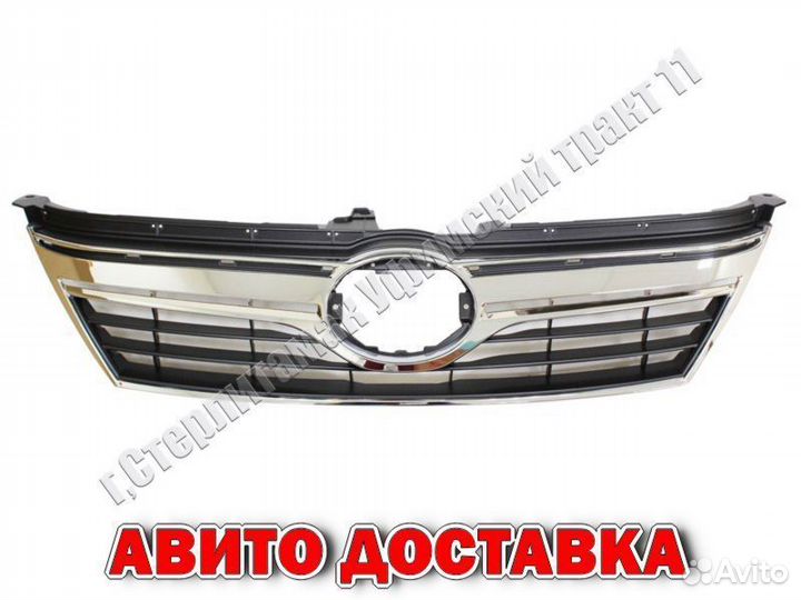 Решетка радиатора toyota camry 11-14 хром черная
