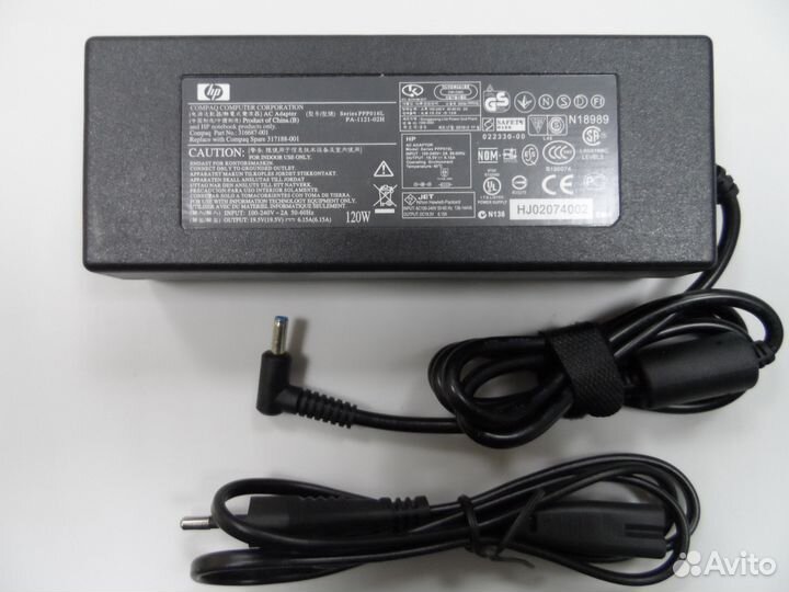 Блок питания ноутбука HP 19.5V 6.15A 120W 4.5x3.0