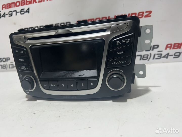 Штатная магнитола hyundai solaris