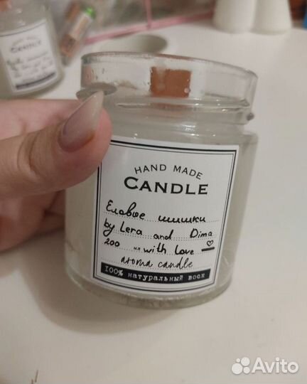 Ароматическая свеча ручной работы