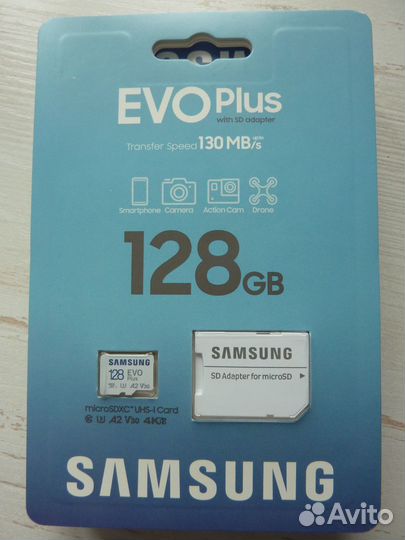 Microsdxc Samsung EVO Plus 128Gb UHS-I Class10 U3