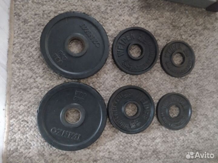 Скамья, штанга