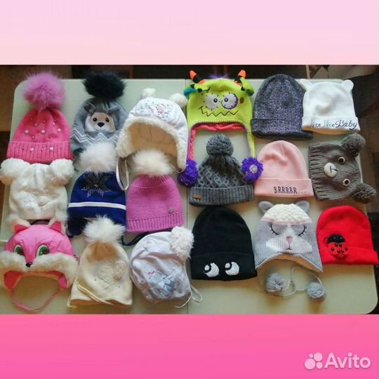 Шапки на девочку 1-5лет