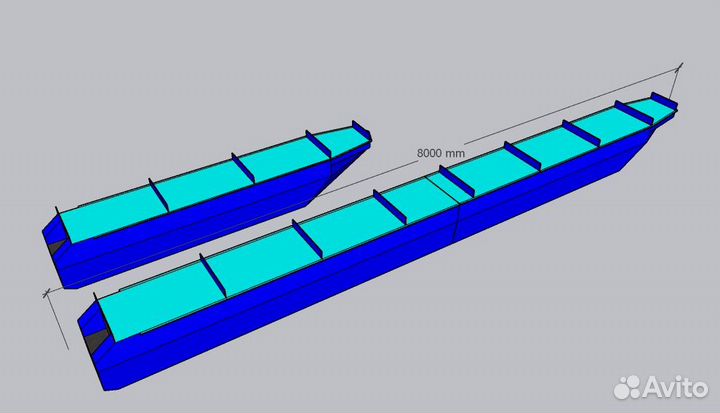 Модуль плавучести понтон хаусбот причал
