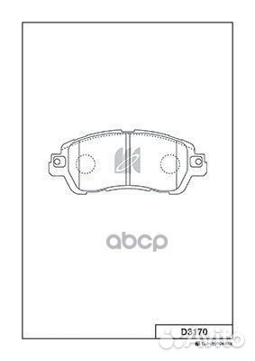 D3170 колодки дисковые передние Mazda 2 1.5 14