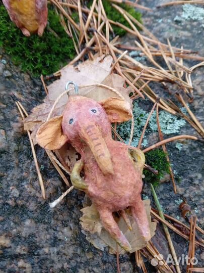 Набор ватных игрушек на елку