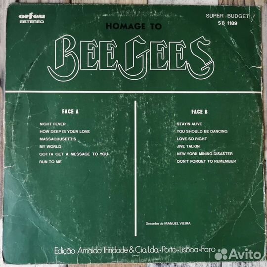 Пластинка Винил Bee Gees Homage To 1979