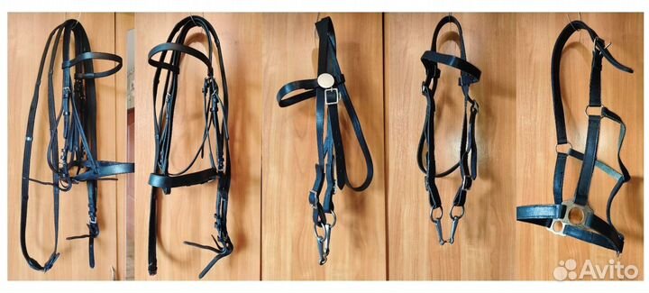 Конное- уздечки, вальтрапы, железо, попоны