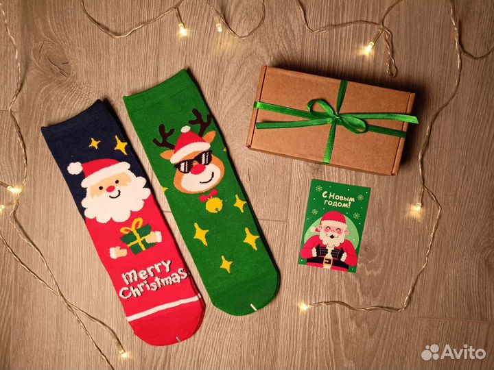 Новогодние носки