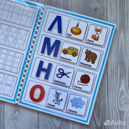 Мой первый алфавит (на липучках) + прописи