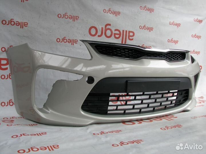 Kia Rio 4 бампер передний 2017+