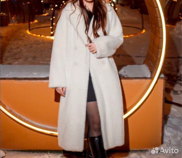 Шуба из эко меха