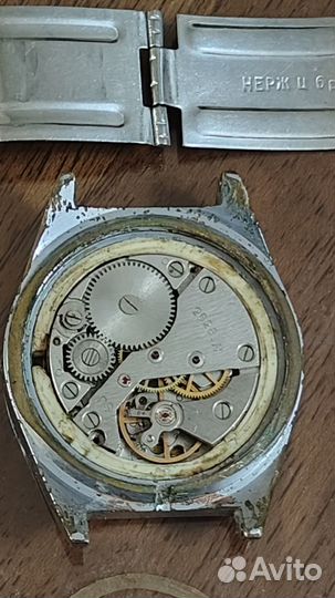 Часы Ракета Rolex/ черные+браслет нерж.СССР