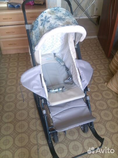 Детские санки коляска